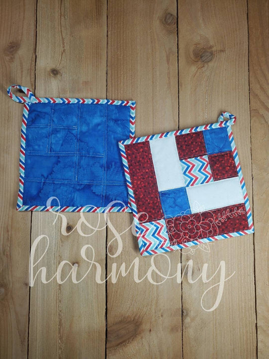 Patriotic Pot Holder / Hot Pads