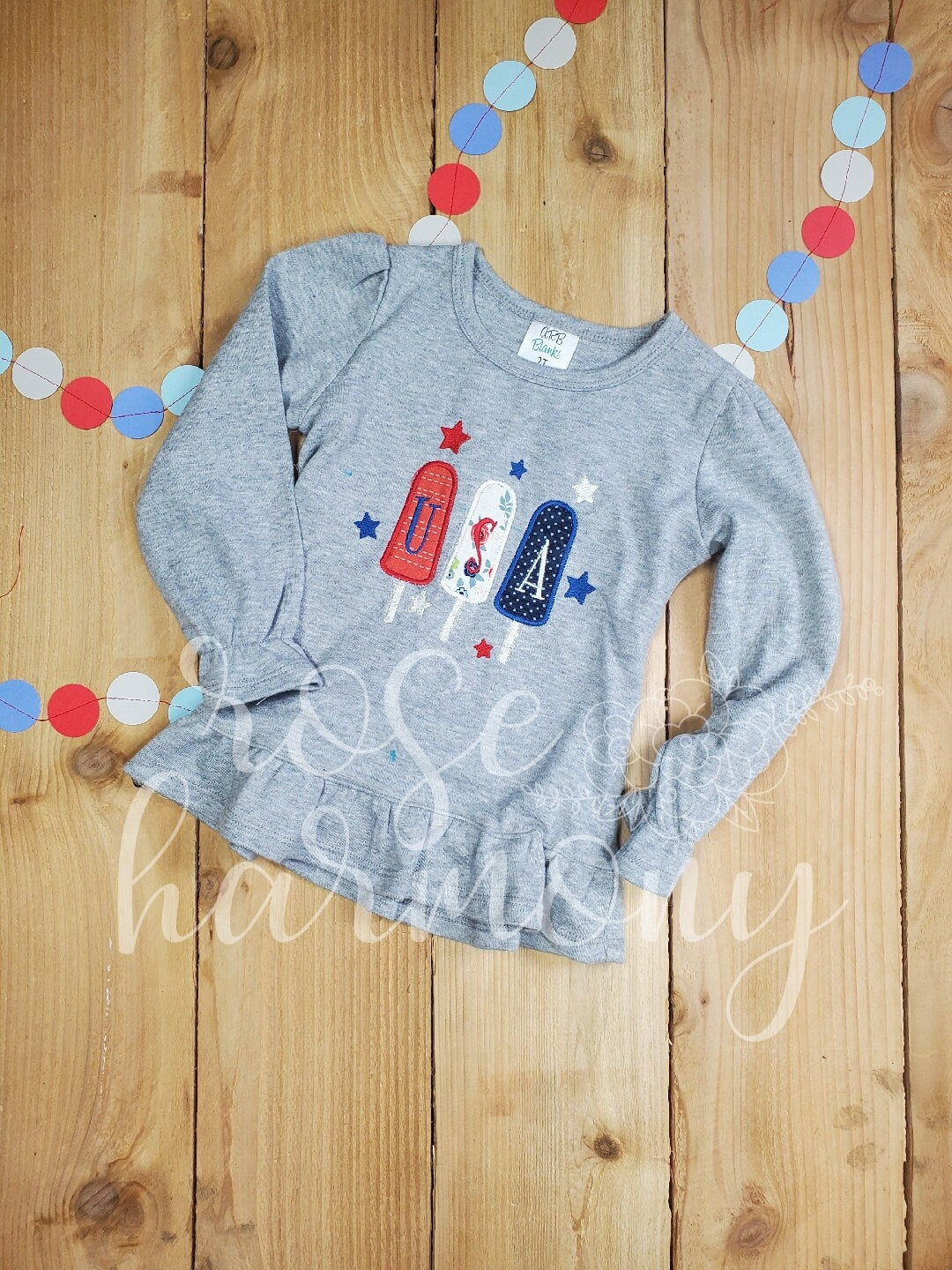 Patriotic Popsicle Shirt, 4th of July shirt, 4th of july baby, patriotic girl shirt, USA toddler shirt