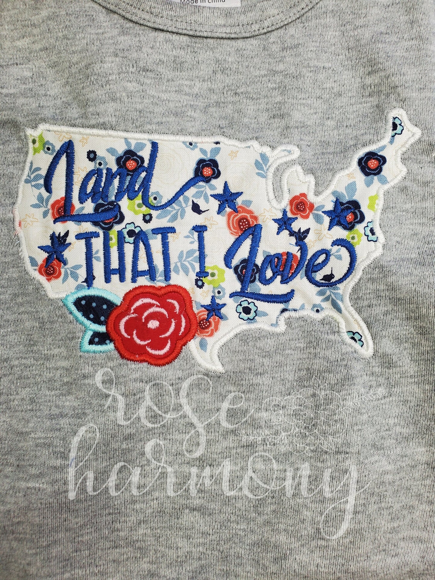 Land That I Love Shirt, 4th of July shirt, patriotic girl shirt, USA toddler shirt