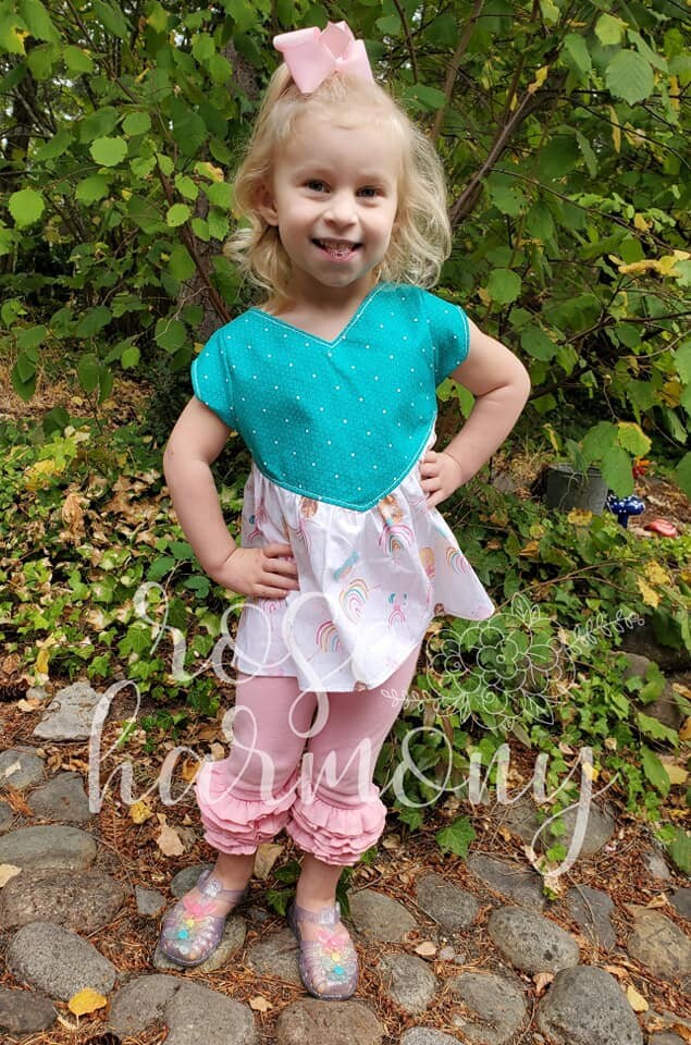 Rainbows ,Dancers Girl Outfit, Toddler Girl Spring Outfit, Girly