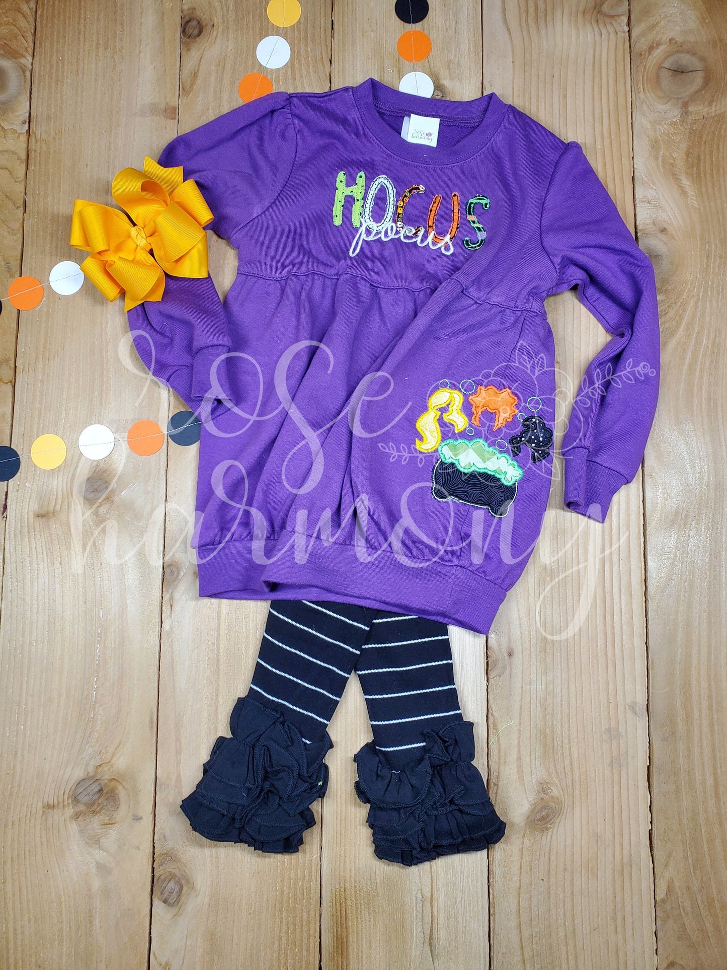 Hocus Pocus Halloween Outfit, Toddler Girl Halloween Outfit, Witches