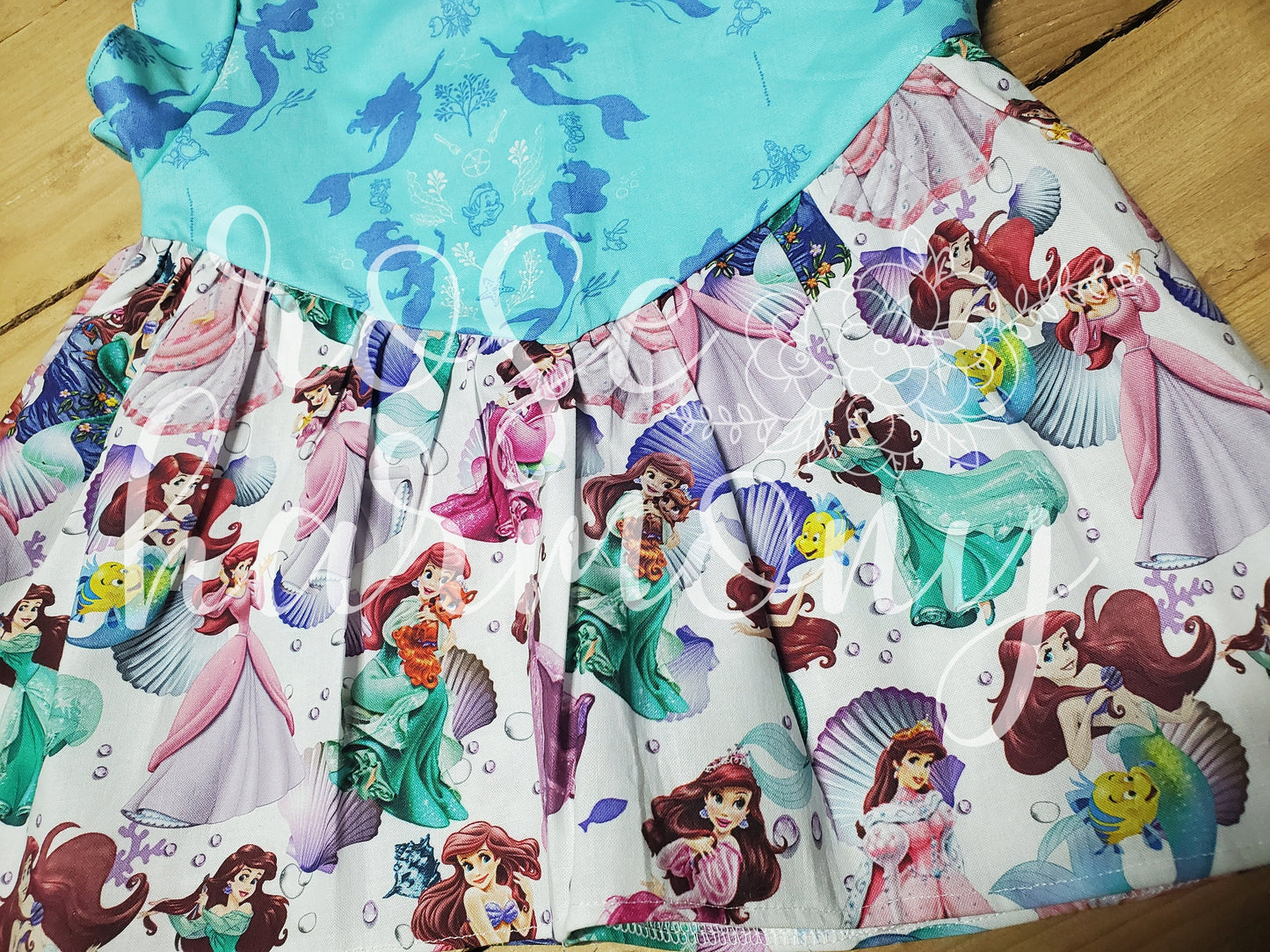 Mermaid Blouse, 3 month - 10 year, Ariel Disney Top, Toddler Disney, Boho Top, Birthday Top