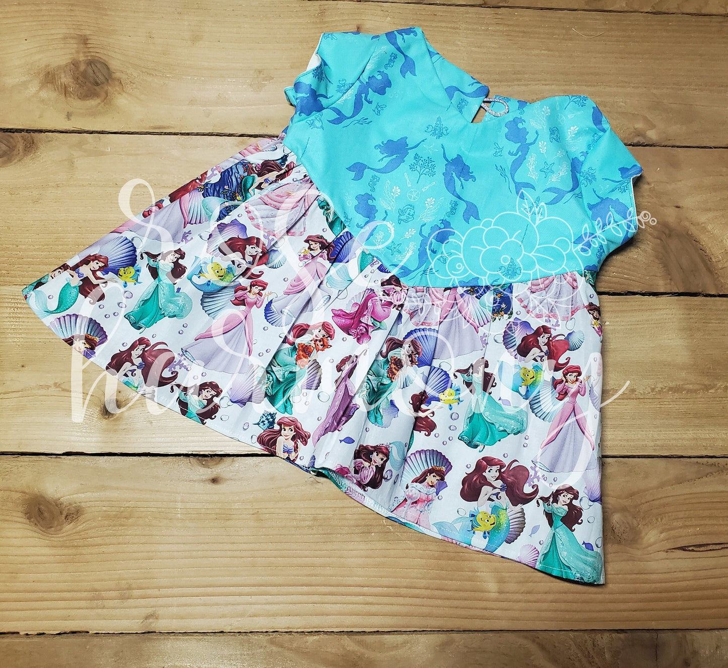 Mermaid Blouse, 3 month - 10 year, Ariel Disney Top, Toddler Disney, Boho Top, Birthday Top