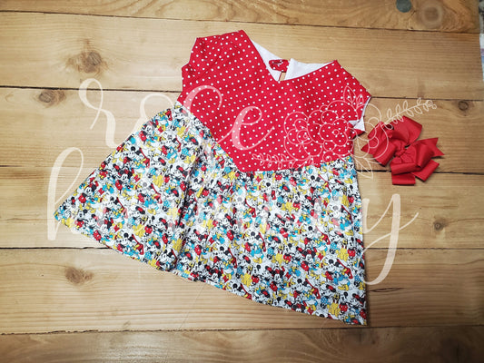 Mickey and Friends Blouse, 3 month - 10 year, Mickey, Donald Duck, Goofy, Disney Top, Toddler Disney, Boho Top, Birthday Top