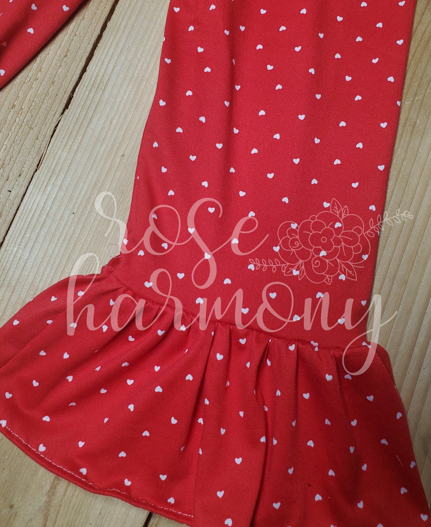 Girl Red Heart Ruffle Pants, Valentine's Day, 6 month - 14 year, Valentines Party, Toddler, Party