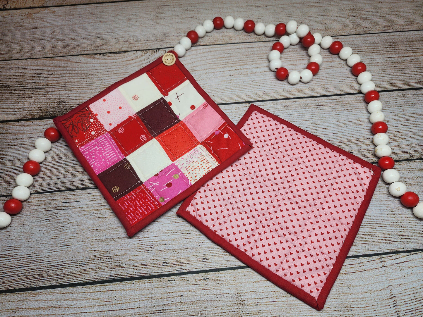 Valentines Pot Holder, Ready to Ship, Hot Pads, House Warming Gift