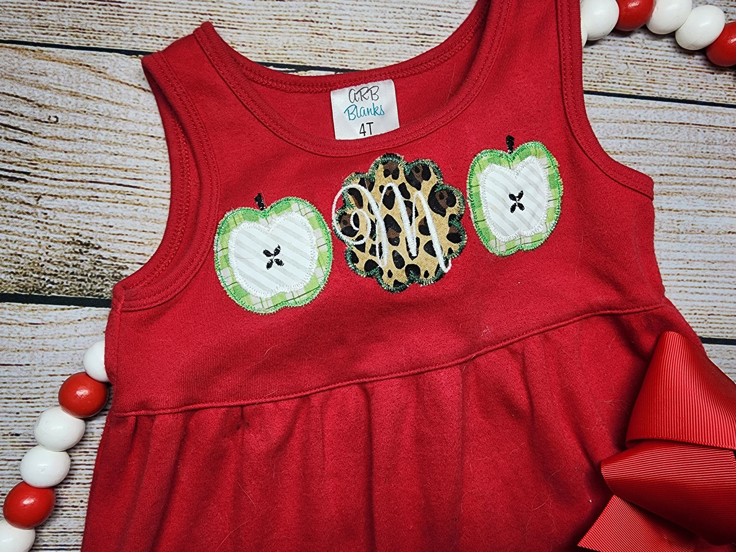 Apple Trio with Monogram Dress